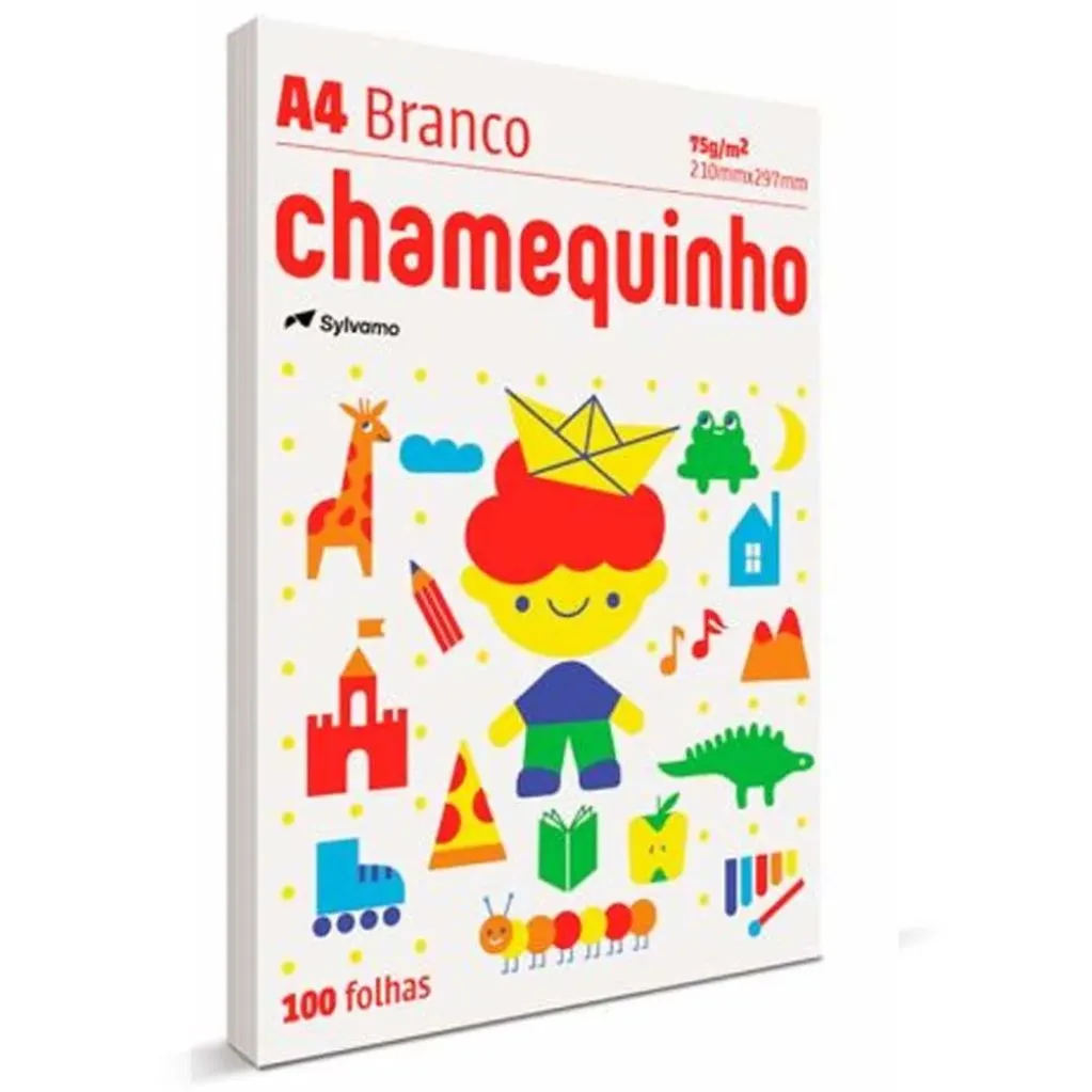 Papel Sulfite Chamequinho A4 com 100 folhas Chamex