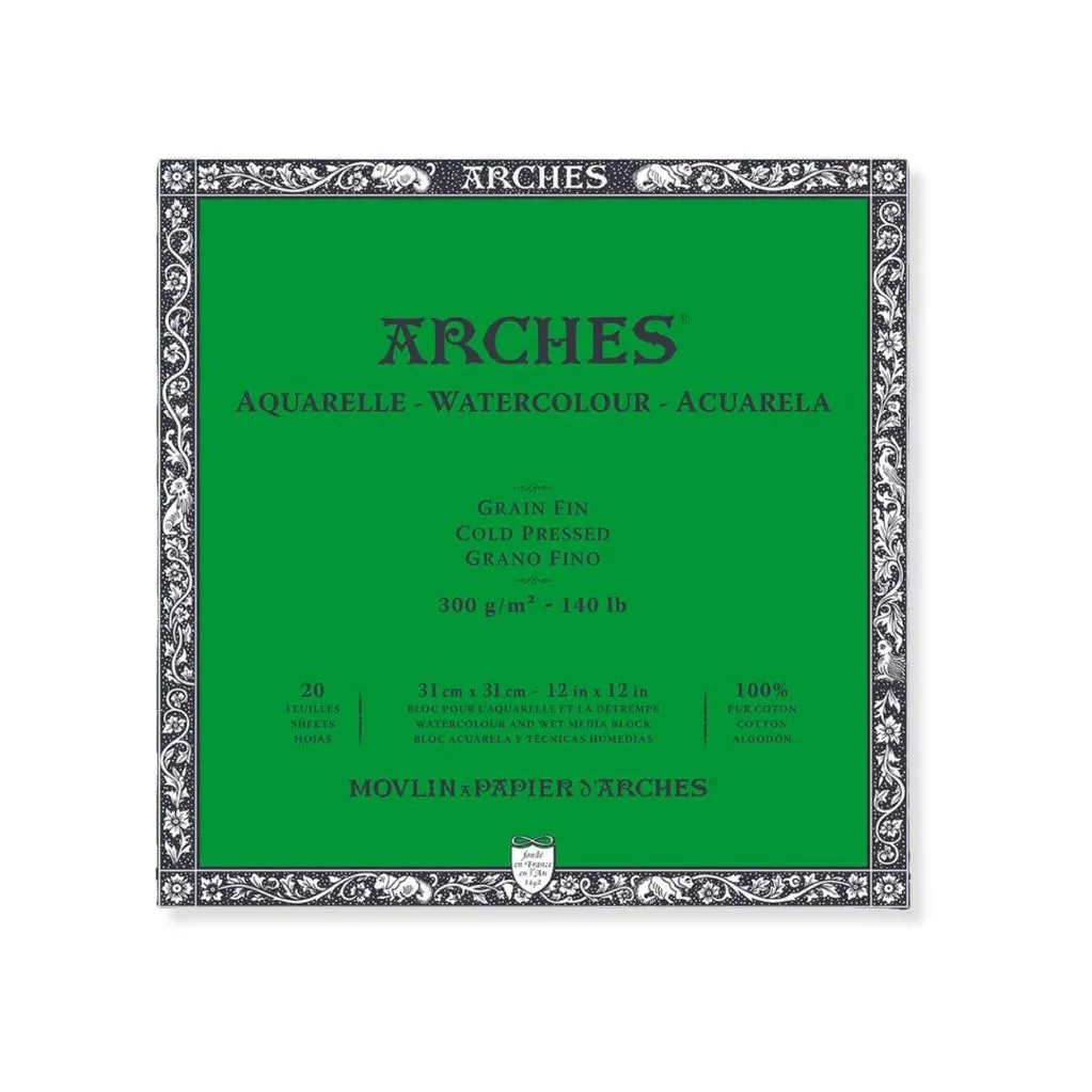 Bloco Aquarela 300g/m² com 20 Folhas Arches