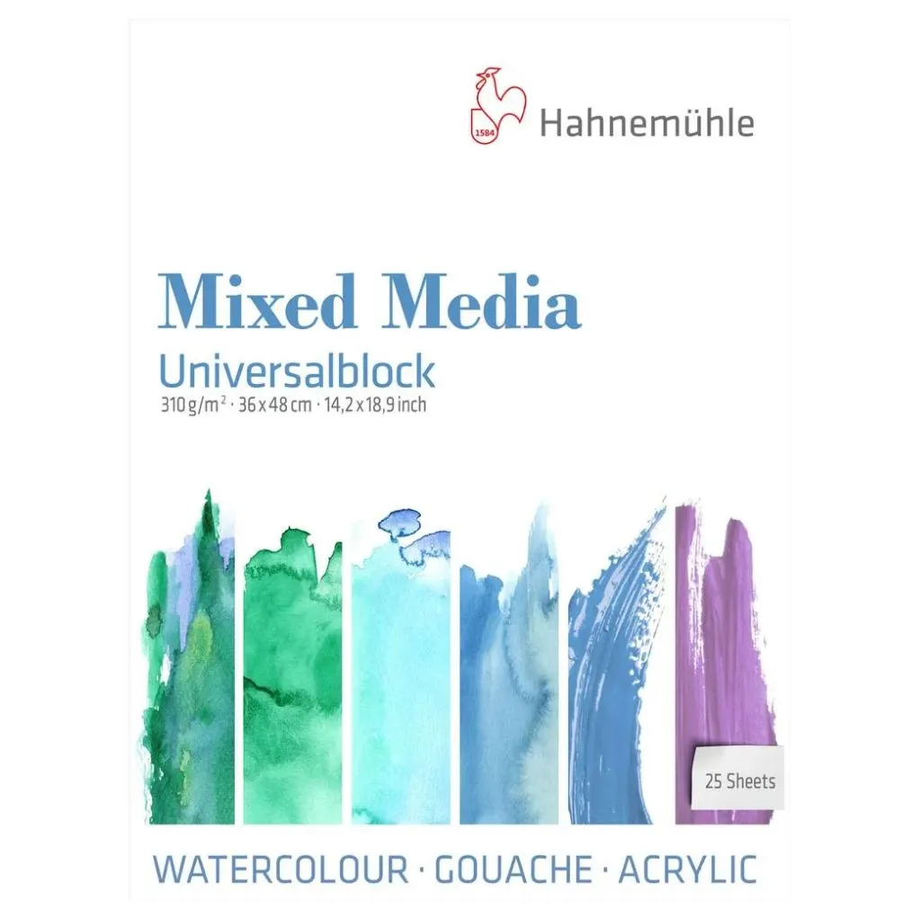 Bloco Mixed Media com 25 folhas Hahnemuhle